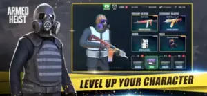 armed heist character screen