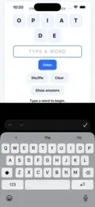 wordstreak word wheel letter puzzle gameplay
