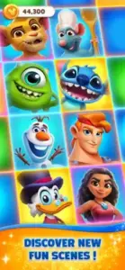 disney solitaire character grid stitch