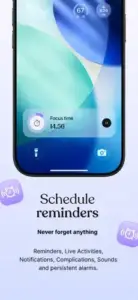 tiimo focus timer widget lock screen live activity