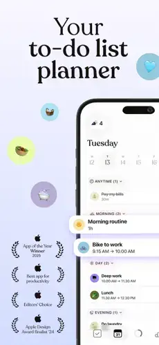 tiimo todo list planner daily schedule timeline